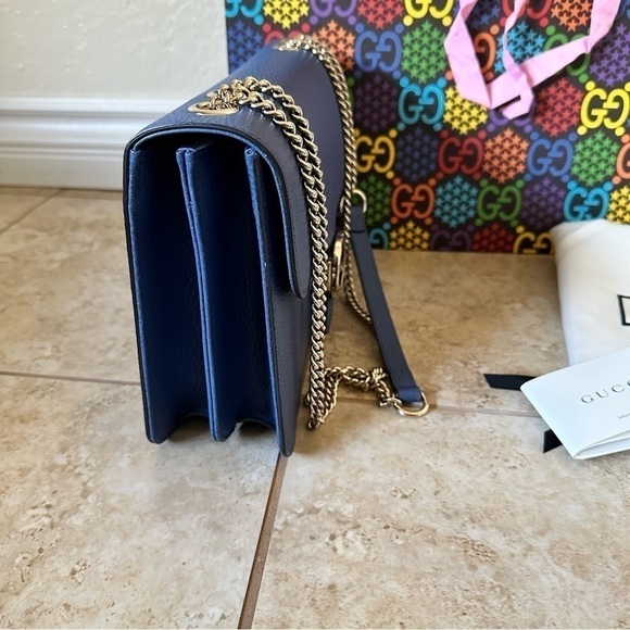 NEW authentic GUCCI Medium Dollar Interlocking G leather Shoulder Bag - Picture 13 of 13